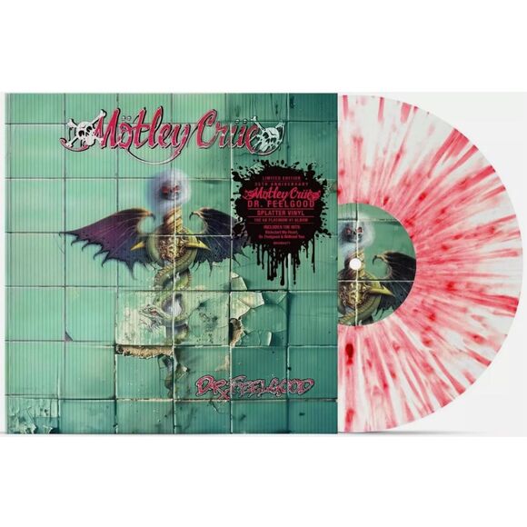 VINYL Motley Crue: Dr.Feelgood 35th An. Red White Splat LP Lenticular-NEW/SEALED - Picture 4 of 5